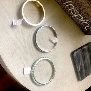 3 brand new Lia Sophia bracelets